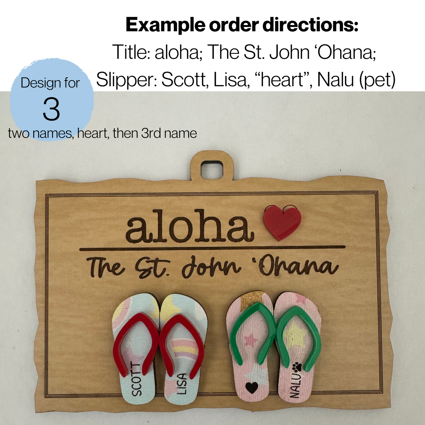 Welcome Mat and Rubbah Slippah Personalized Family Sign