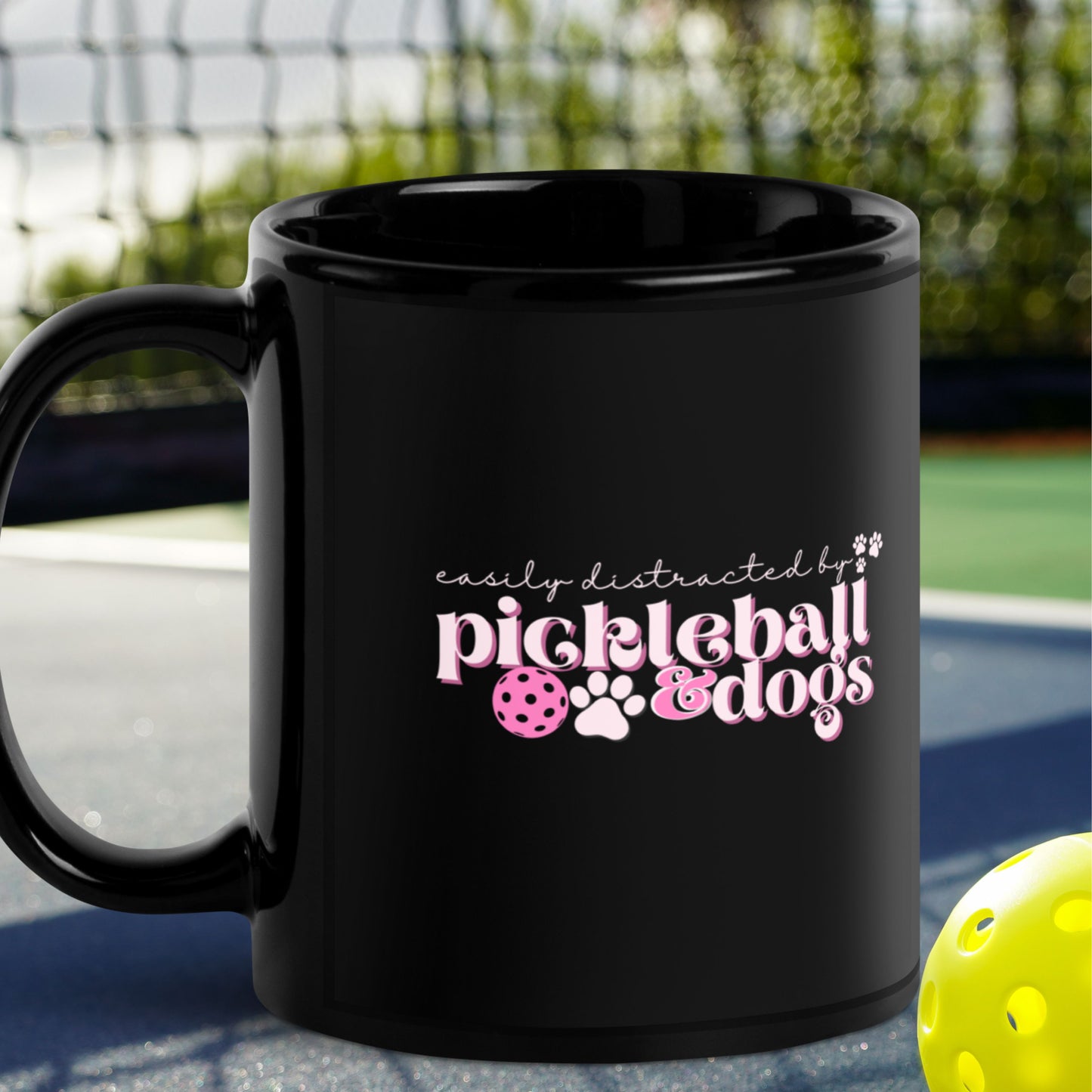Easily Distracted by Pickleball and Dogs Mug
