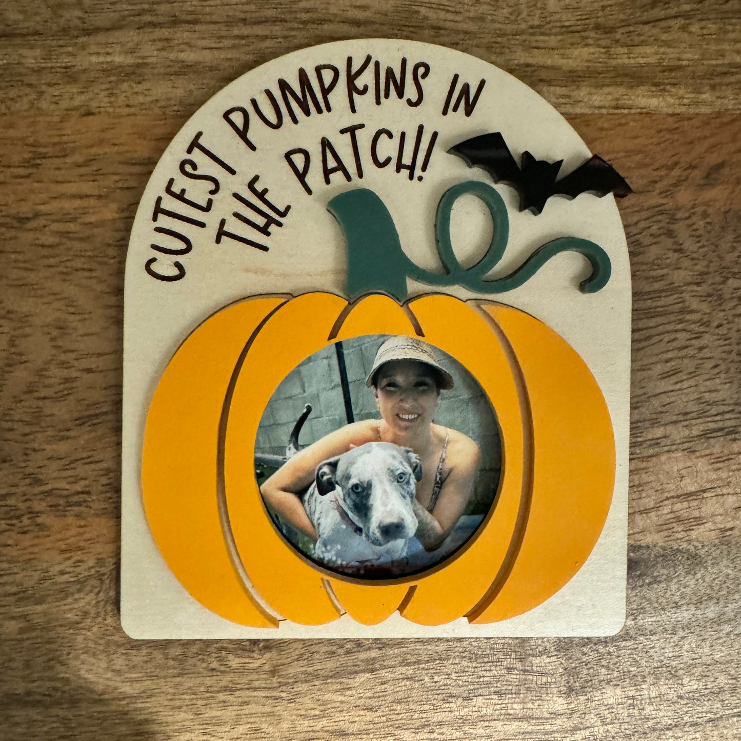 "Cutest Pumpkin In The Patch" Magnetic Photo Frame