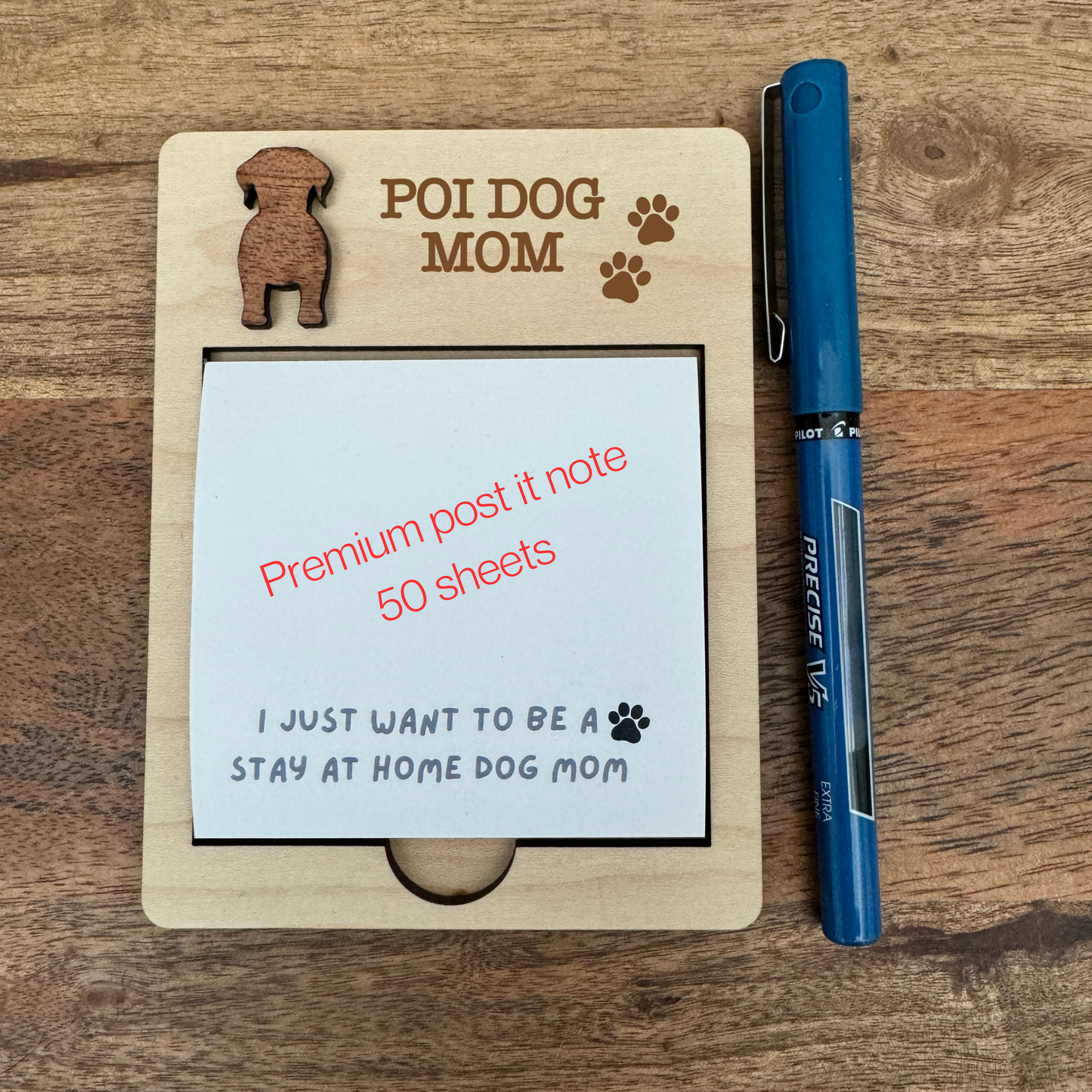 Dog Mom Sticky Note Holder