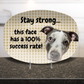 Microwaveable Plate with Custom Dog Face
