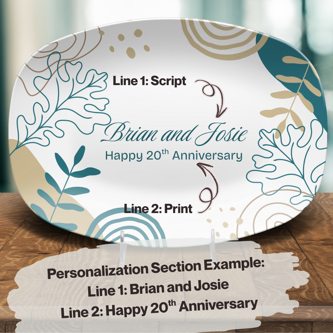 Customized Wedding or Anniversary Platter
