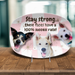Microwaveable Plate with Custom Dog Face