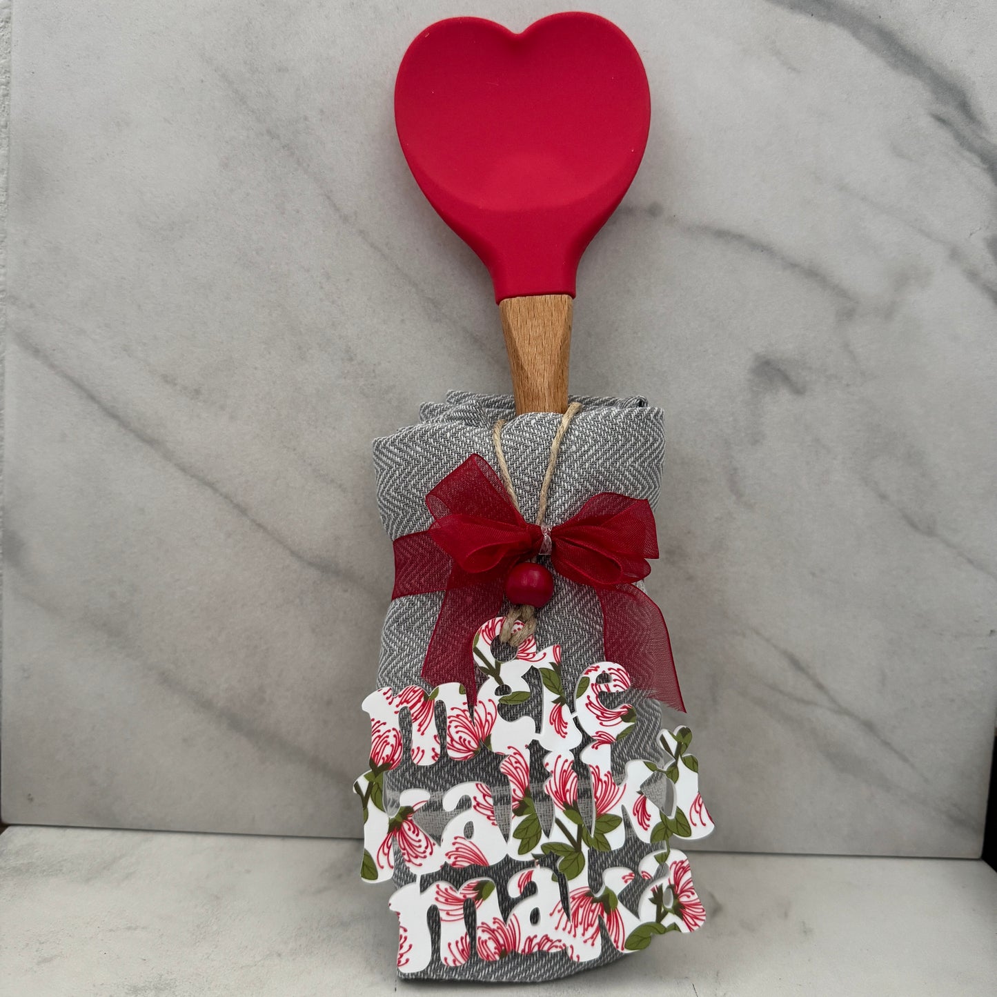 Engraved Heart Spatula Gift Set