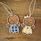 Blue and Yellow Palaka Gingerbread Boy and Girl