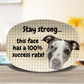 Microwaveable Plate with Custom Dog Face