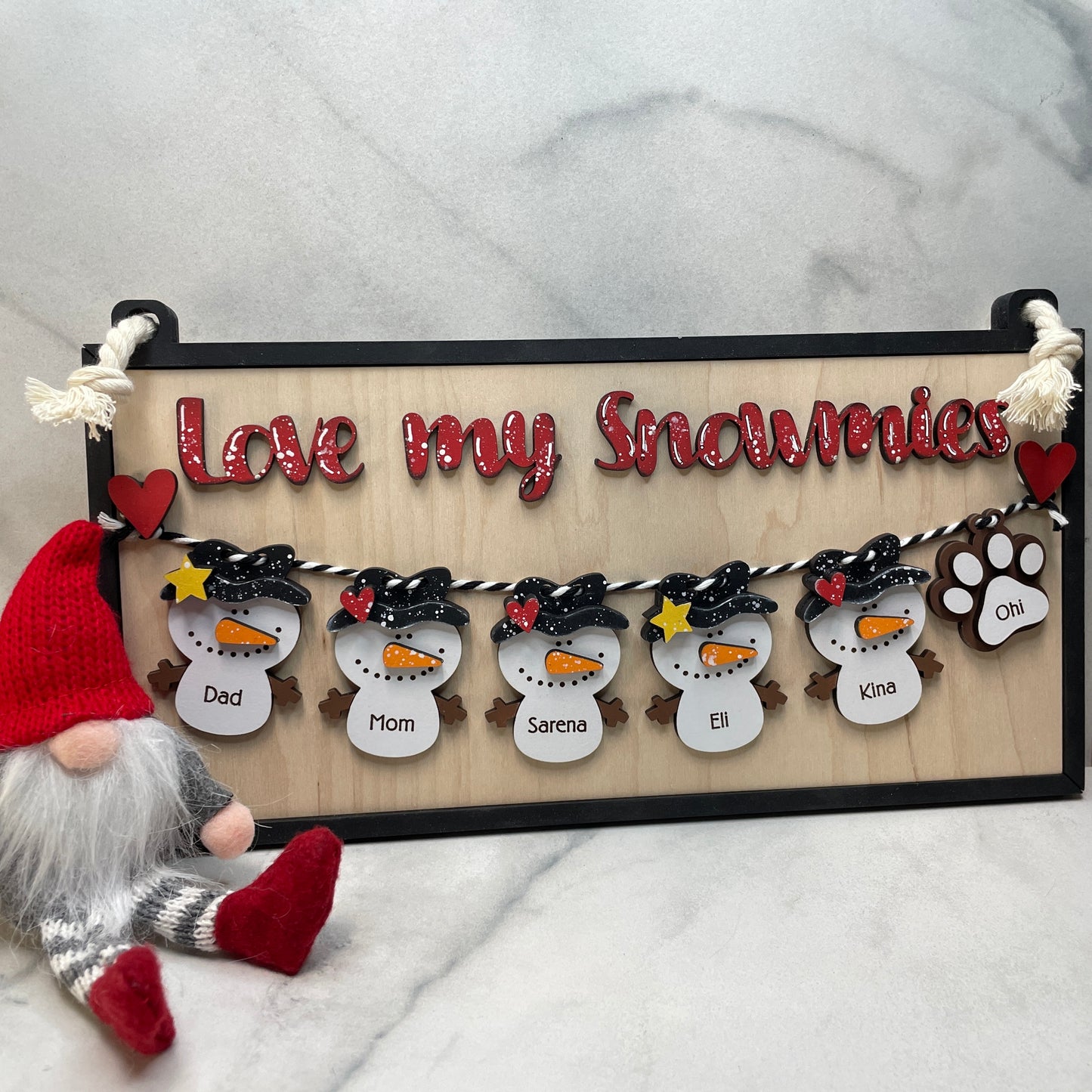 Snowmies Interchangeable Sign