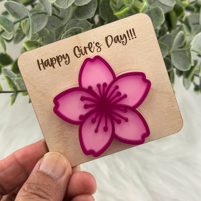 Sakura magnet card