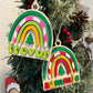 Personalized DIY Rainbow Christmas Ornament