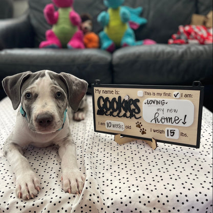 Puppy Milestone Sign