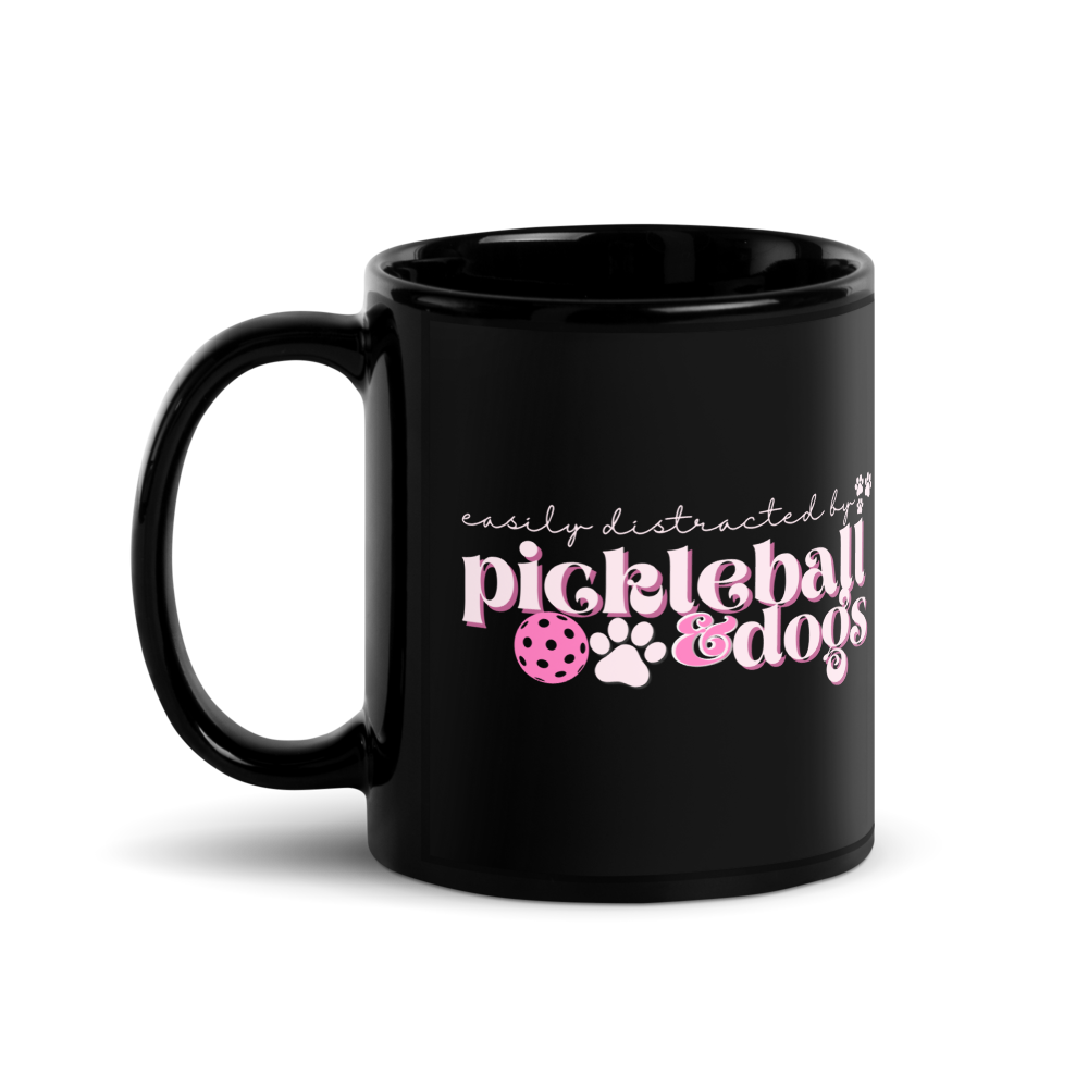 Easily Distracted by Pickleball and Dogs Mug