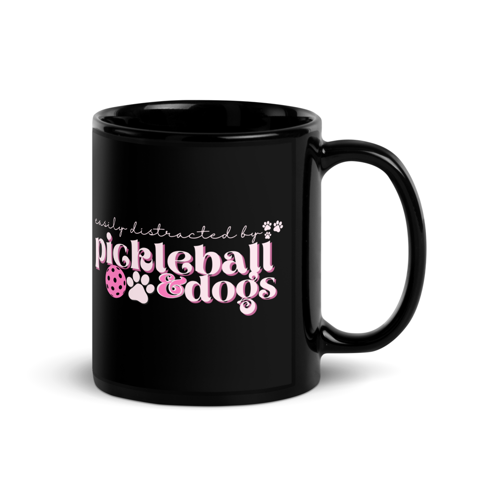 Easily Distracted by Pickleball and Dogs Mug