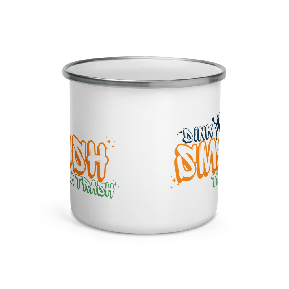 Dink Smash and Talk Trash Enamel Mug