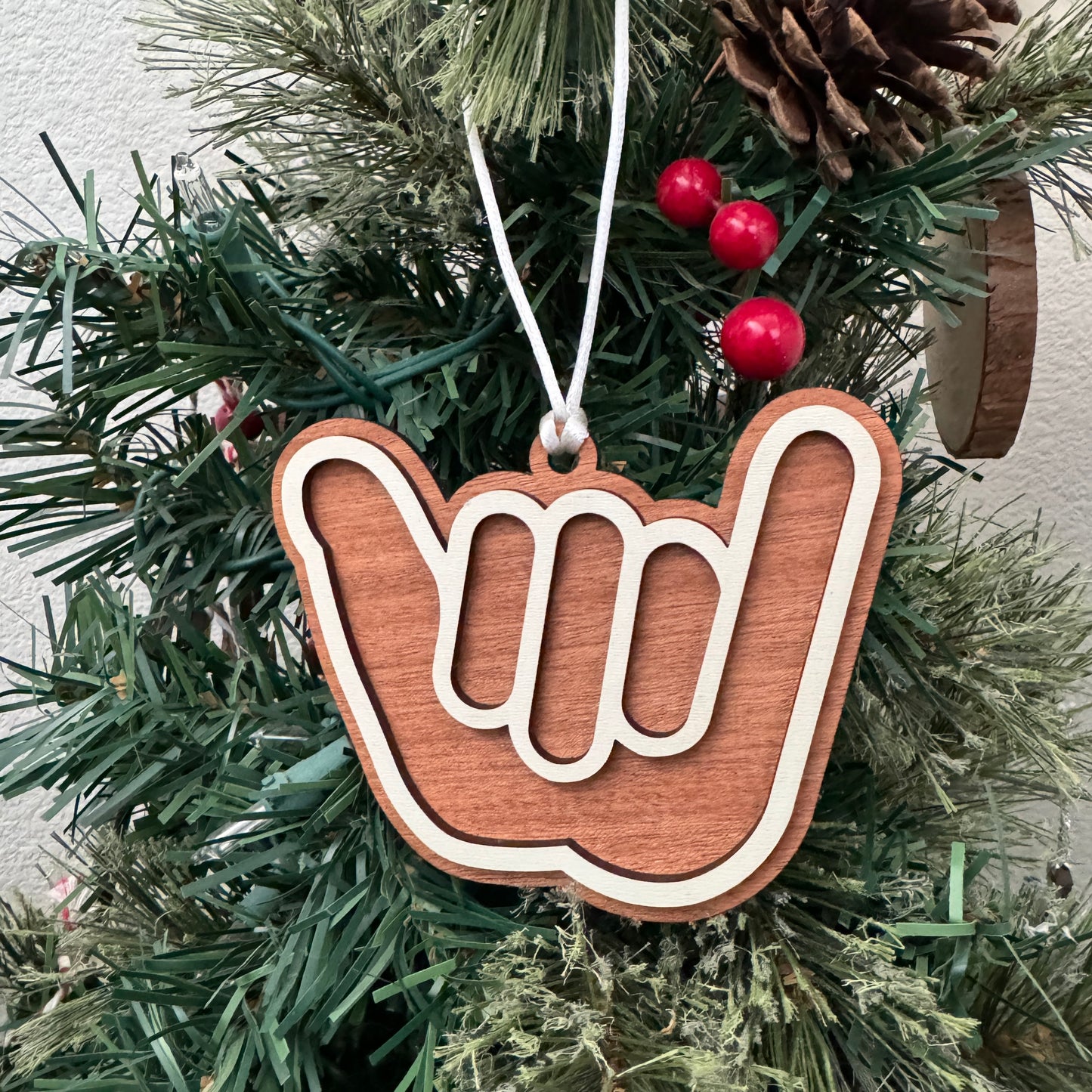 Gingerbread Shaka Ornaments