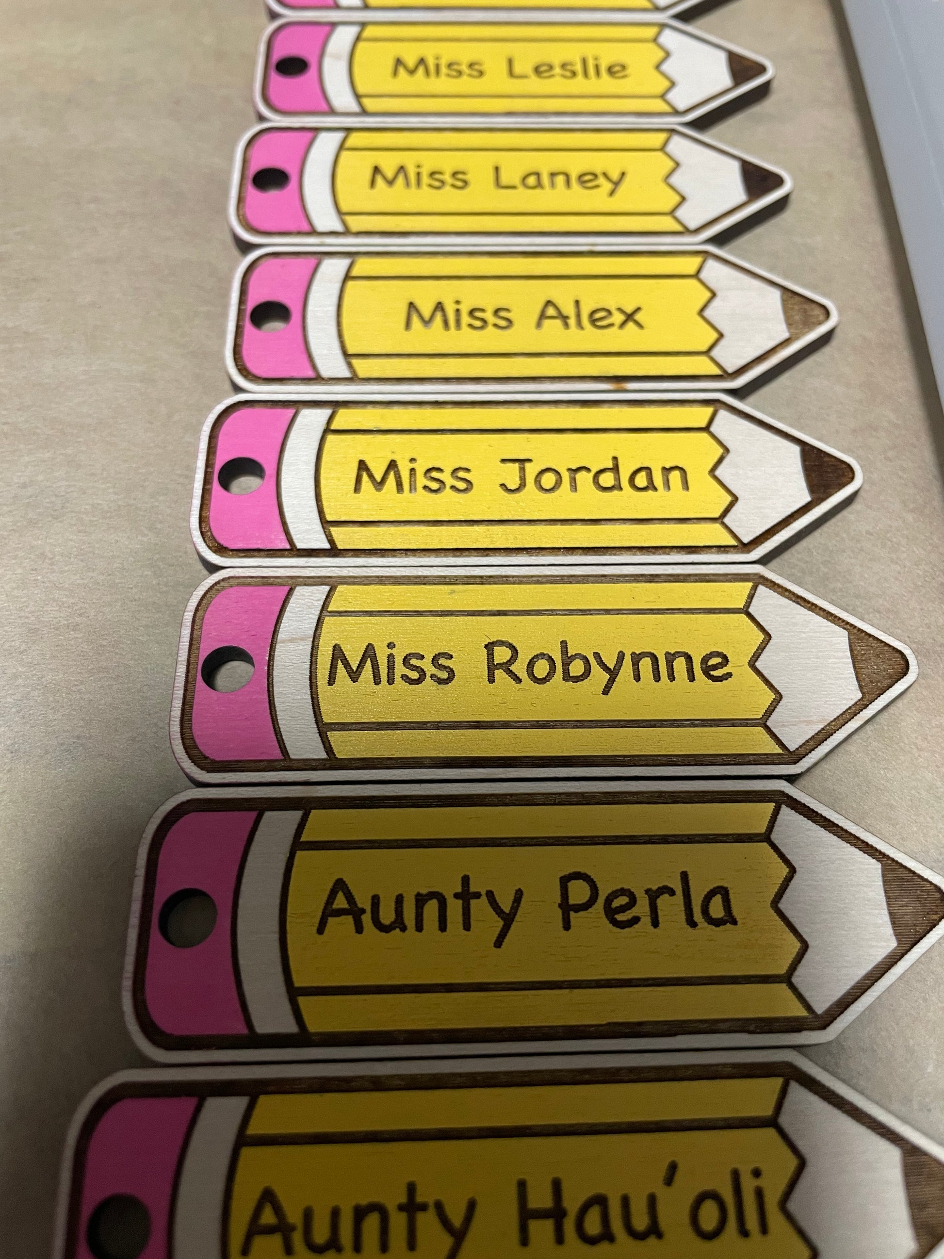 Mirrored Gold Acrylic Mrs. Keychain