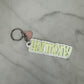 Name Keychain with Heart