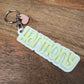 Name Keychain with Heart