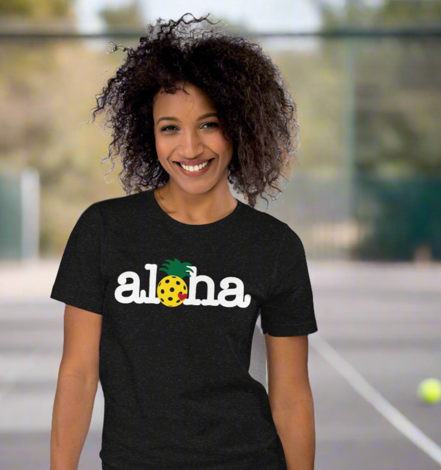 Aloha Pickleball Pineapple Dark T-shirt