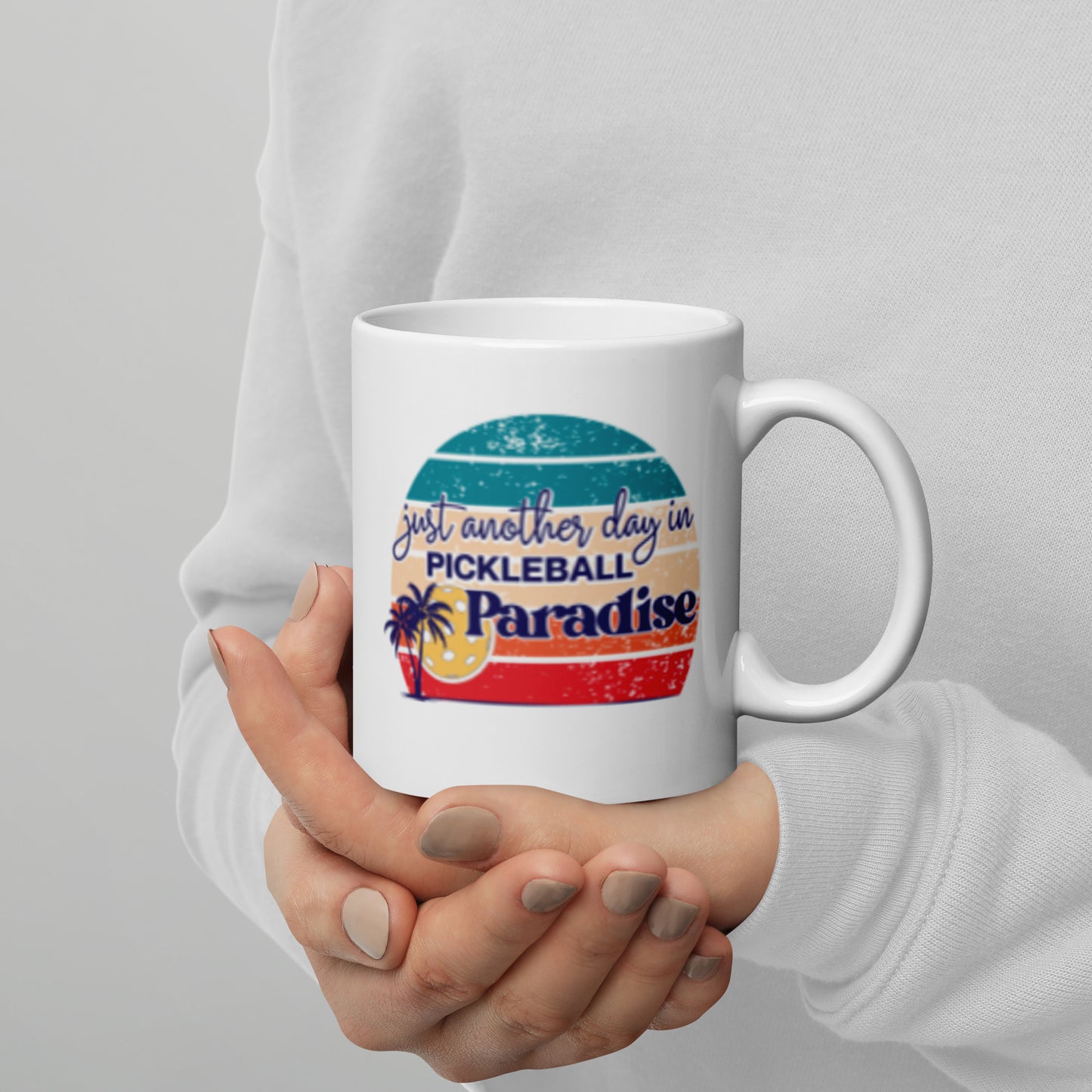 Just Another Day in Pickleball Paradise Mug