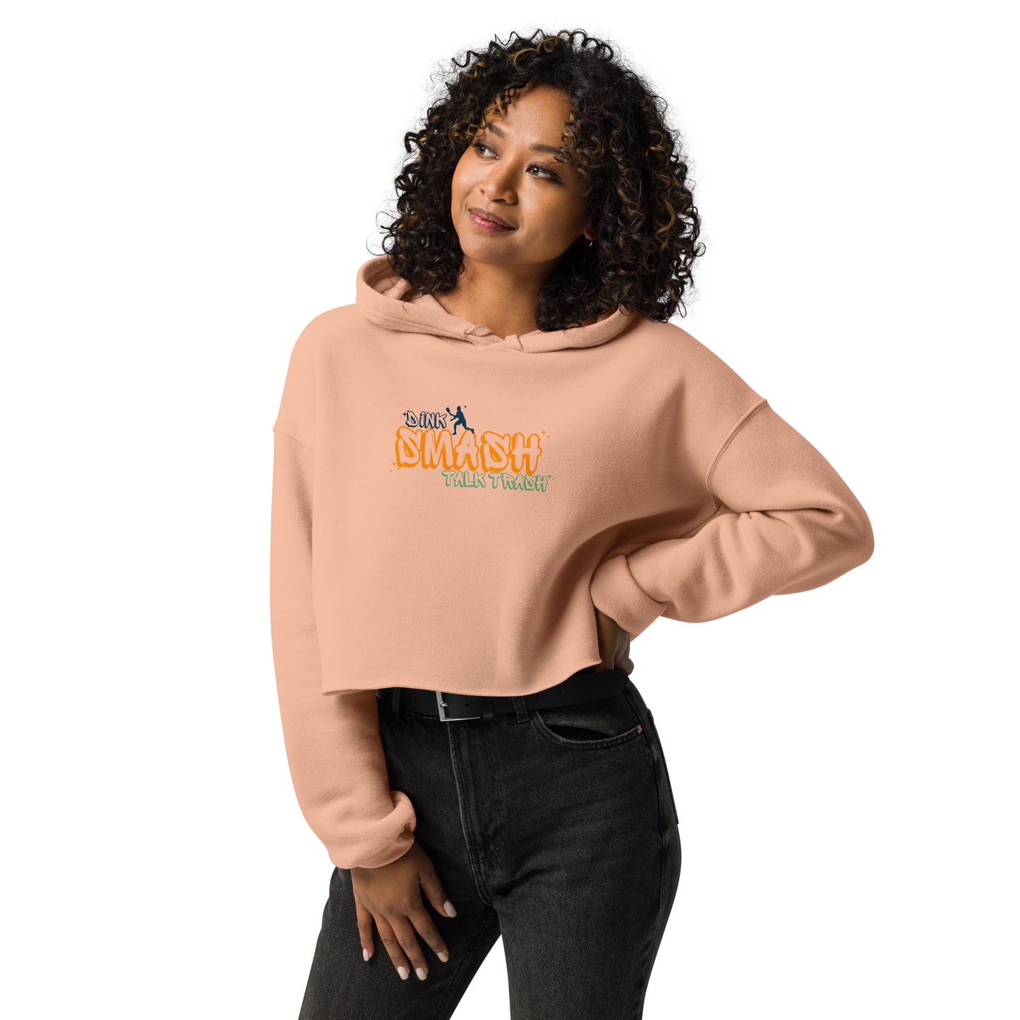 Dink Smash Talk Trash Crop Hoodie