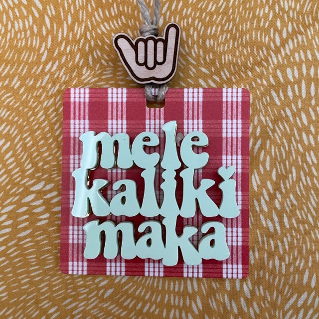 Shaka Palaka and Mele Kalikimaka Ornament