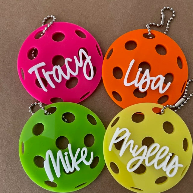 Pickleball bag tags