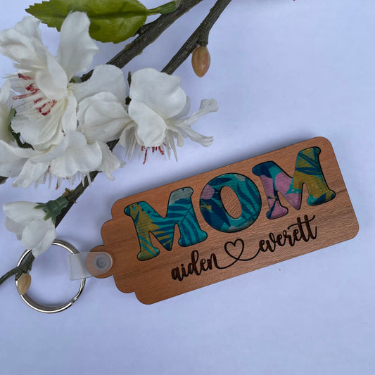 Mother’s Day keychain with embedded NFC Chip